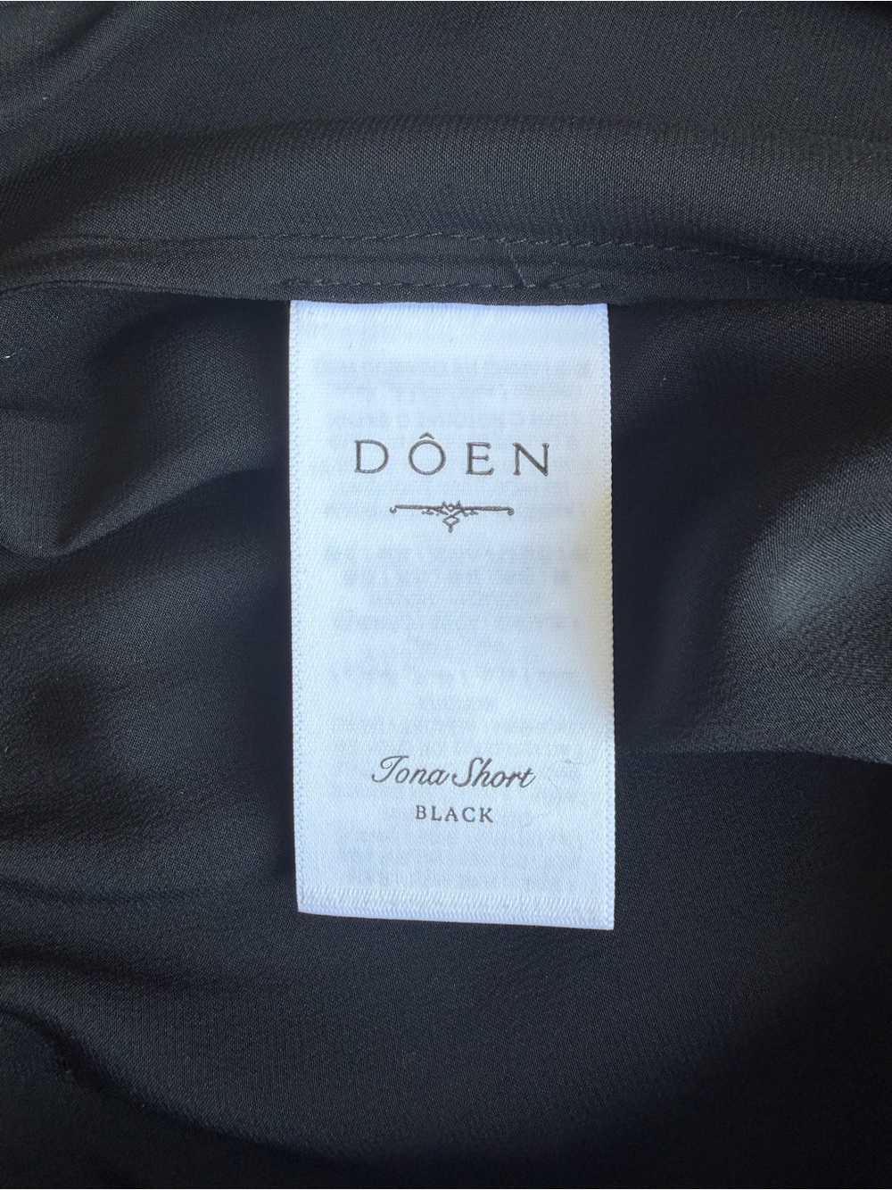 NWT Doen Iona Silk Lace Trim Elastic Waist Pull On Lingerie Shorts Black - Picture 12 of 15